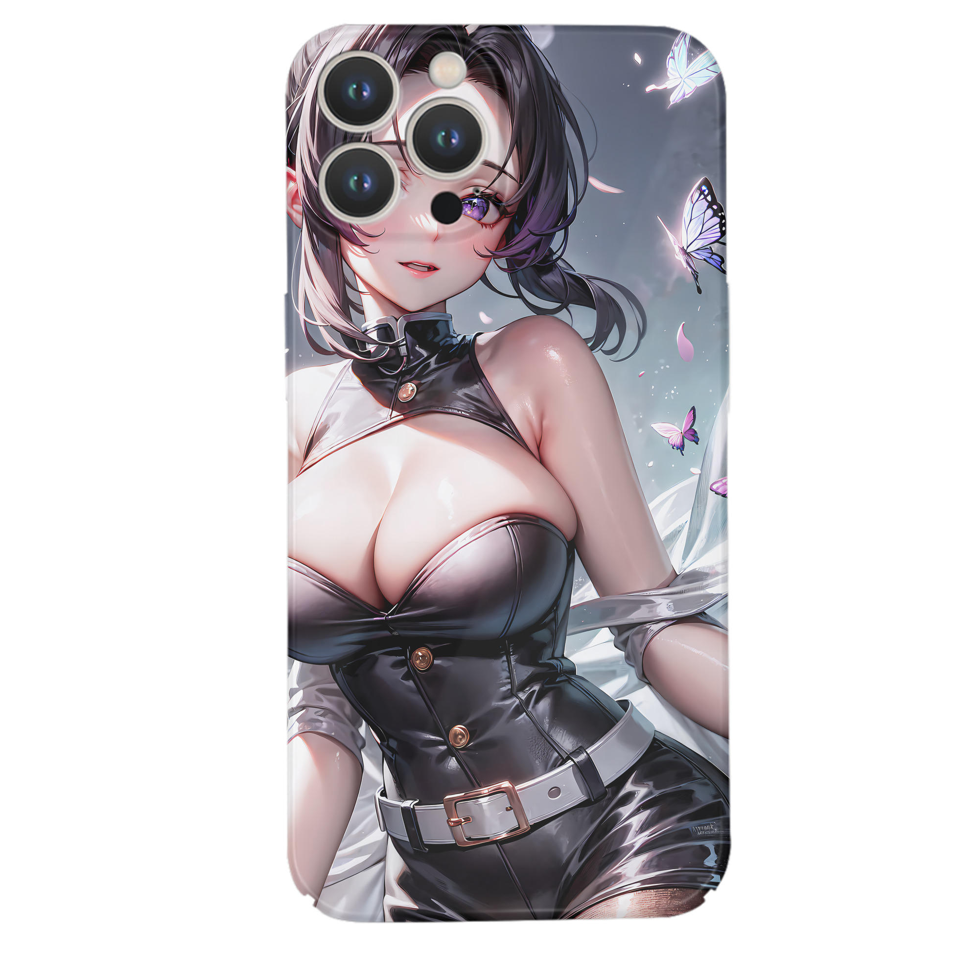 （画像用） 鬼滅の刃（きめつのやいば）蟲柱-胡蝶 しのぶ／こちょう しのぶ Kochou Shinobu 【iPhone 14シリーズ対応】ハードケース